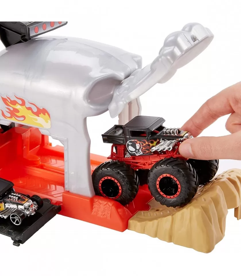 Hot wheels lansator monster truck craniul cu doua masinute, varsta de la 3 ani la 10 ani [4]