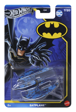 Jucării și Jocuri pentru copii - Hot wheels masina metalica tematica batman batplane scara 1 la 64 varsta 3 ani -8 ani