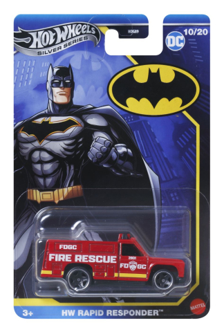 Jucării și Jocuri pentru copii - Hot wheels masina metalica tematica batman hw rapid responder scara 1 la 64 varsta 3 ani -8 ani