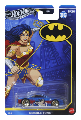 Jucării și Jocuri pentru copii - Hot wheels masina metalica tematica batman muscle tone scara 1 la 64 varsta 3 ani -8 ani