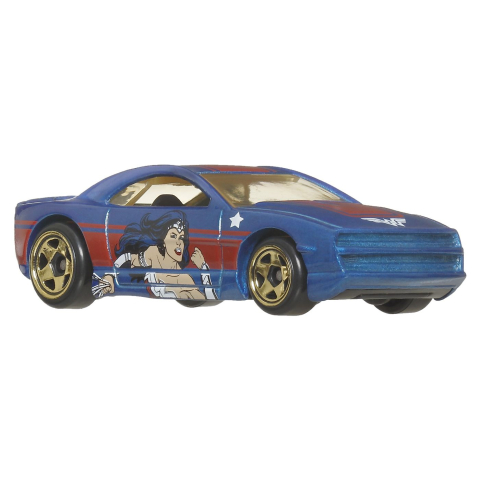 Hot wheels masina metalica tematica batman muscle tone scara 1 la 64 varsta 3 ani -8 ani [1]