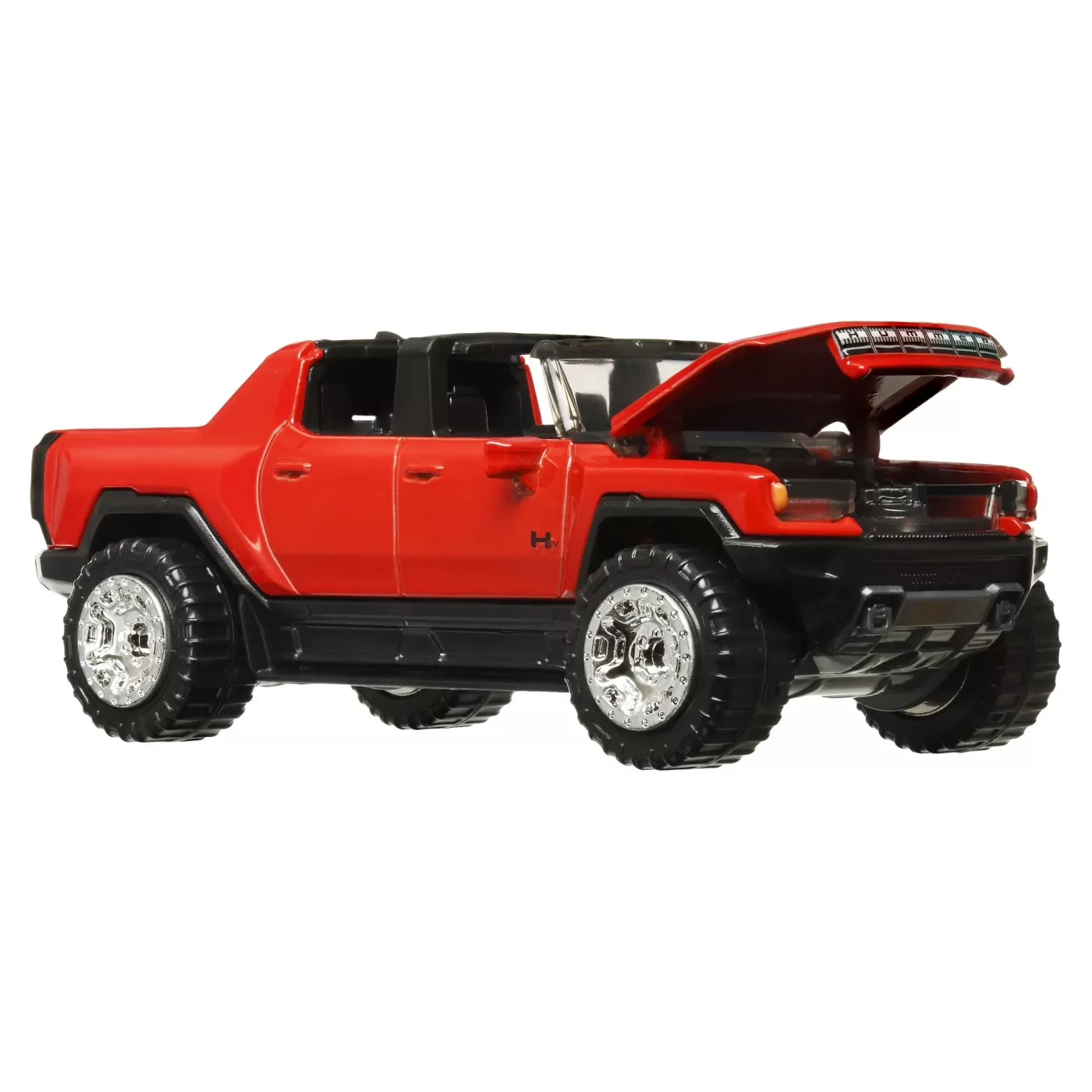 Hot wheels masinuta metalica cu sistem pull back gmc hummer ev scara 1:43, varsta de la 3 ani la 7 ani [4]