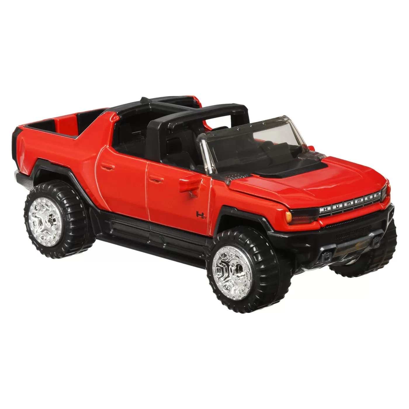 Hot wheels masinuta metalica cu sistem pull back gmc hummer ev scara 1:43, varsta de la 3 ani la 7 ani [3]