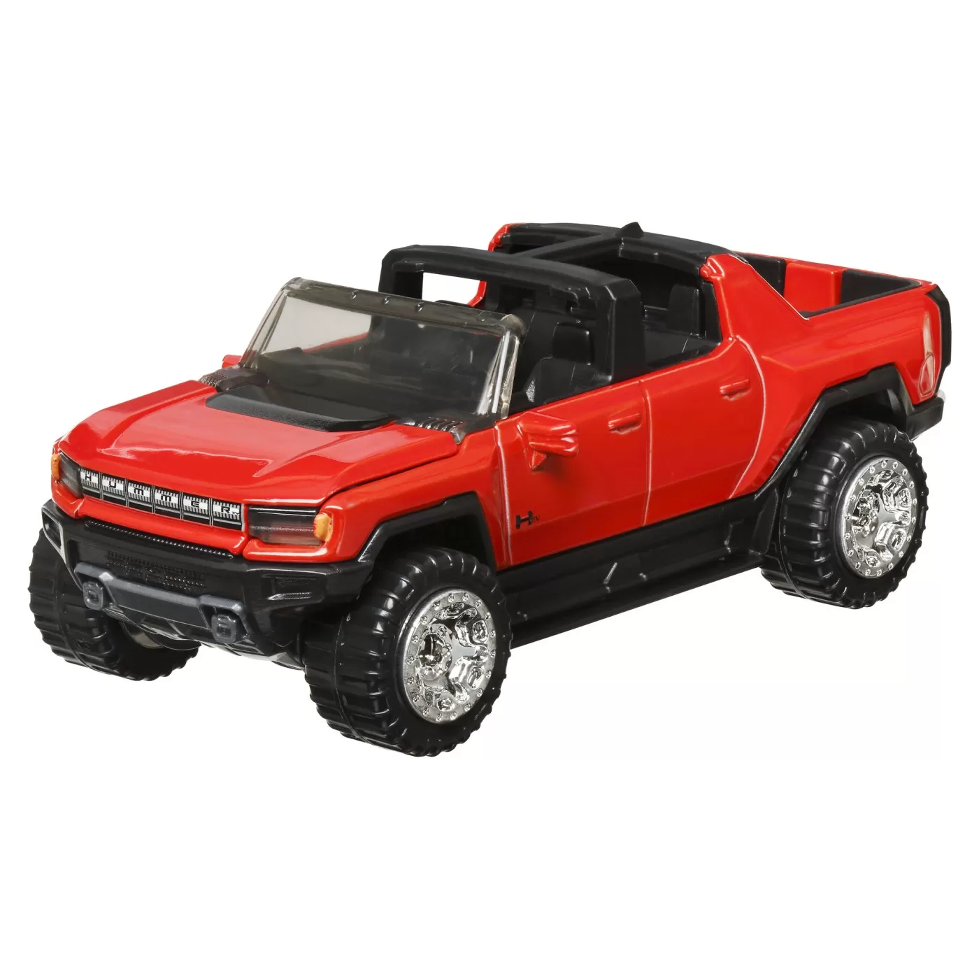Hot wheels masinuta metalica cu sistem pull back gmc hummer ev scara 1:43, varsta de la 3 ani la 7 ani [1]