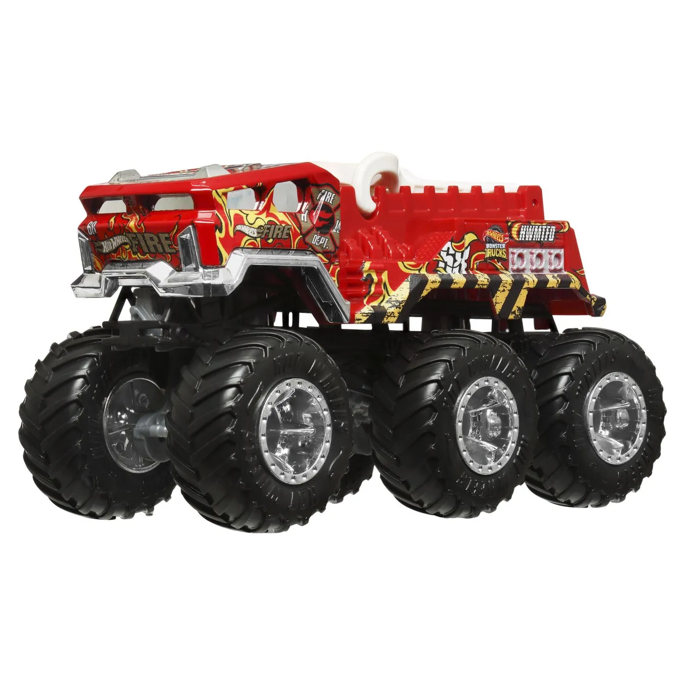 Hot wheels monster truck big rigs masinuta metalica cu 6 roti 5 alarm scara 1 la 64 , copii 3 -7 ani [3]