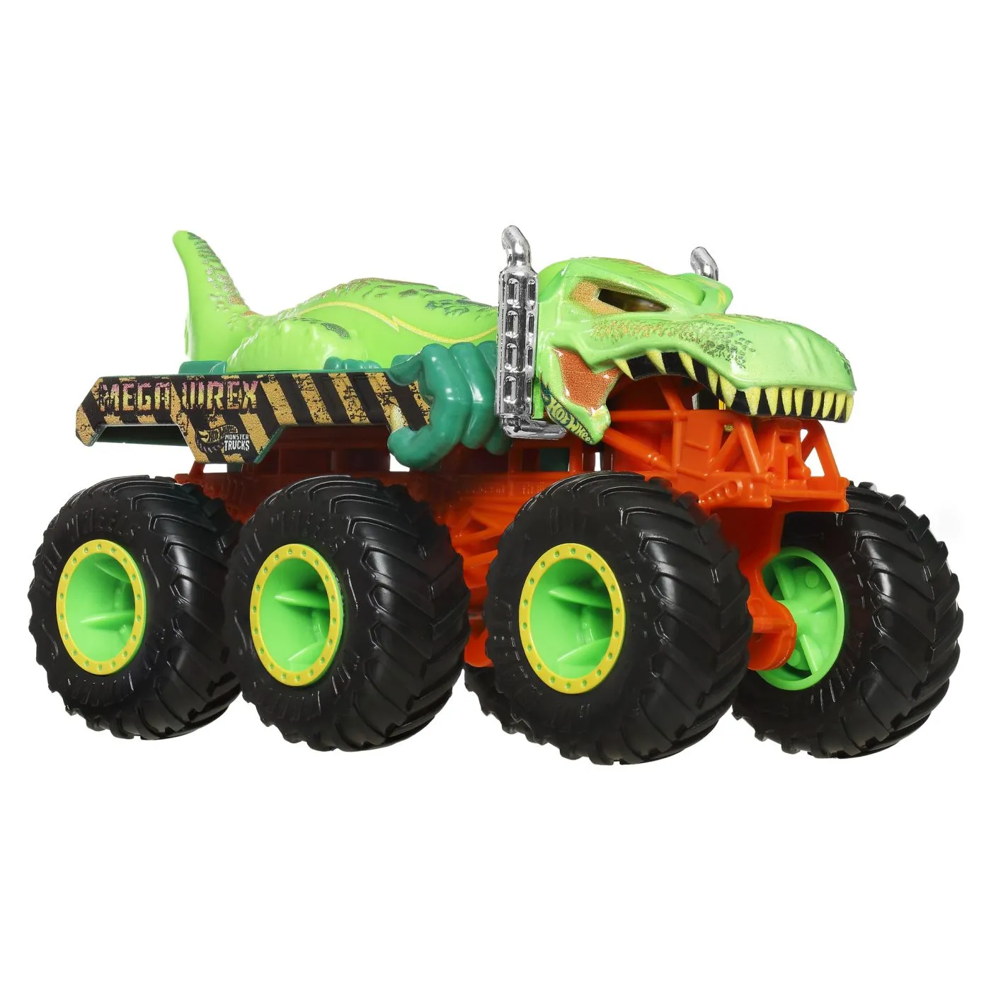 Hot wheels monster truck big rigs masinuta metalica cu 6 roti mega-wrex scara 1 la 64 ,  3 -7 ani [1]