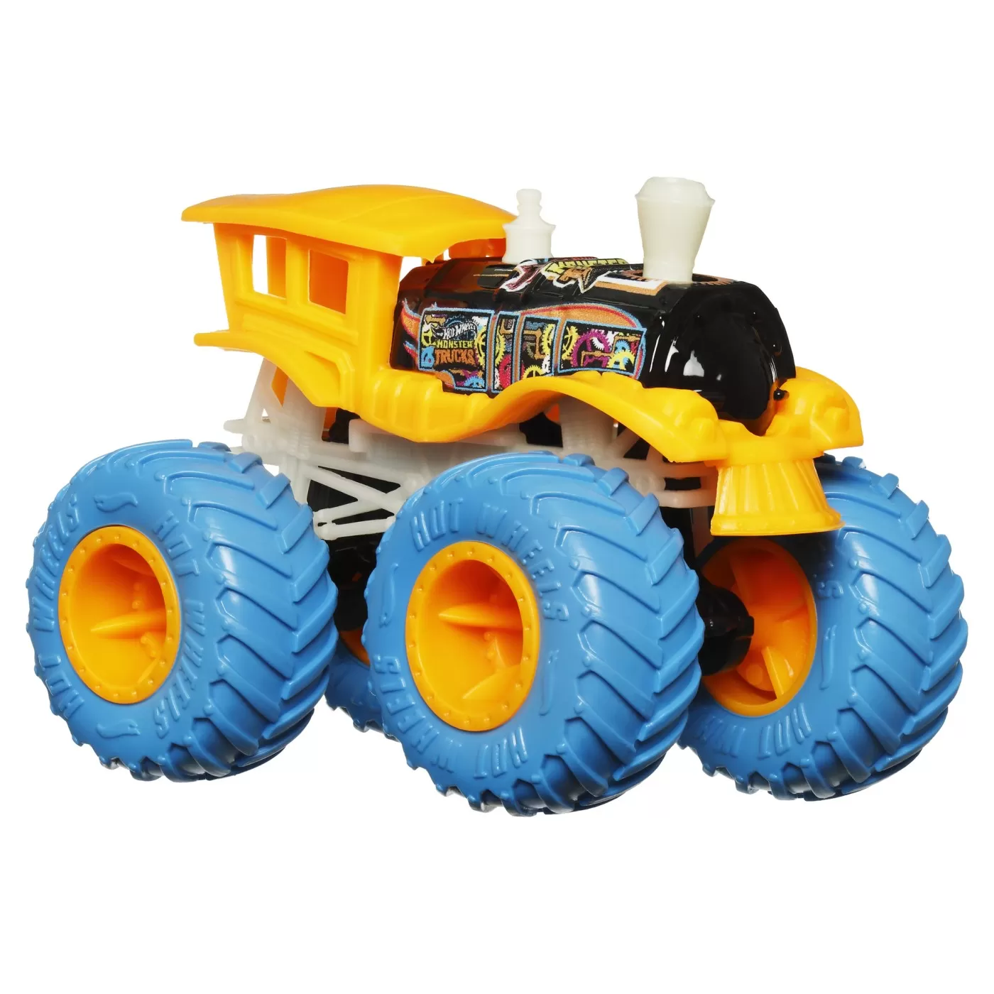 Hot wheels monster truck glow in the dark masinuta loco punk scara 1:64, varsta de la 3 ani la 7 ani [2]