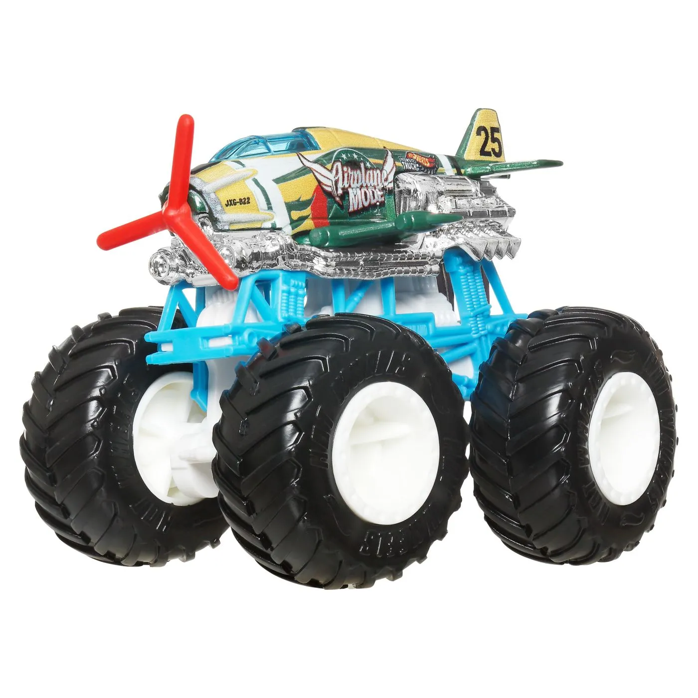 Hot wheels monster truck masinuta airplane mode scara 1:64, copii varsta 3 ani pana la 14 ani [2]