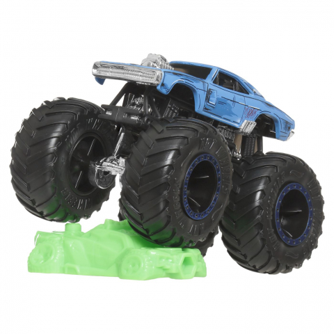 Hot wheels monster truck masinuta dodge charger rt scara 1:64, varsta de la 3 ani la 14 ani [5]