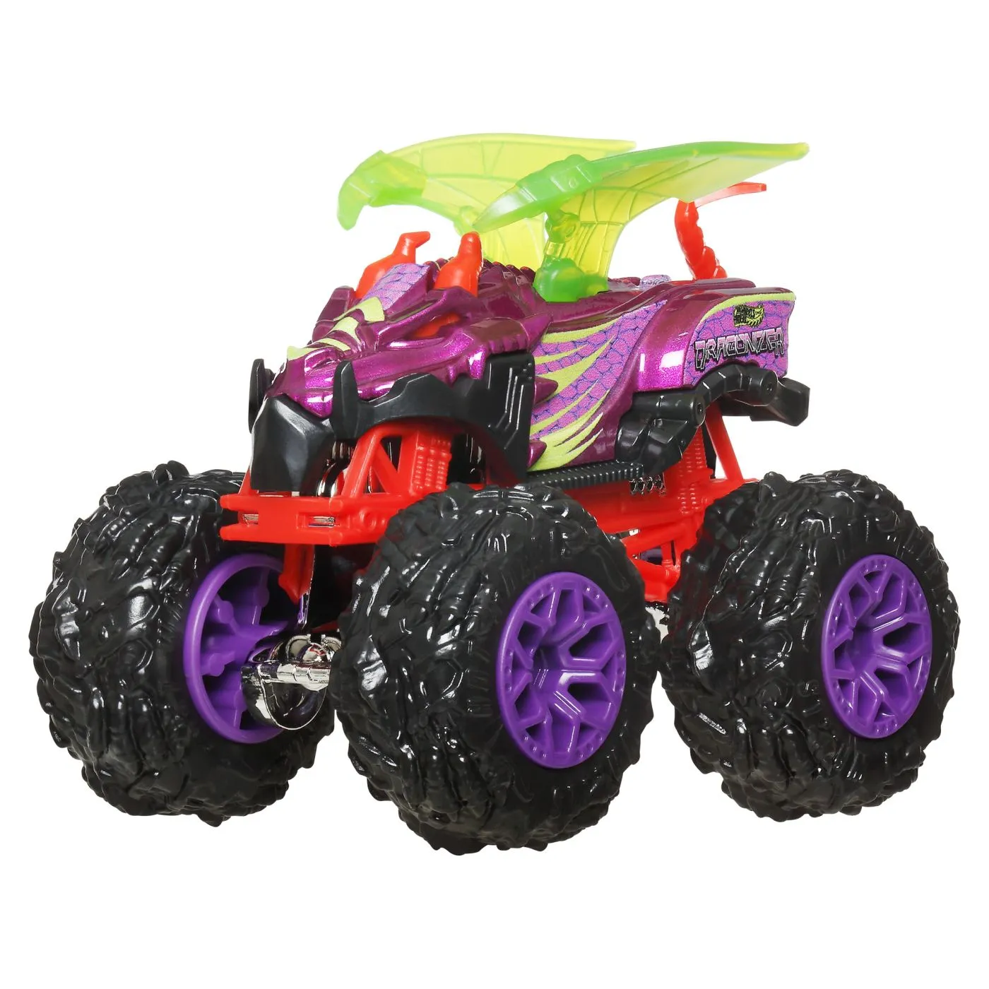Hot wheels monster truck masinuta dragonizer scara 1:64, copii varsta 3 ani pana la 14 ani [2]