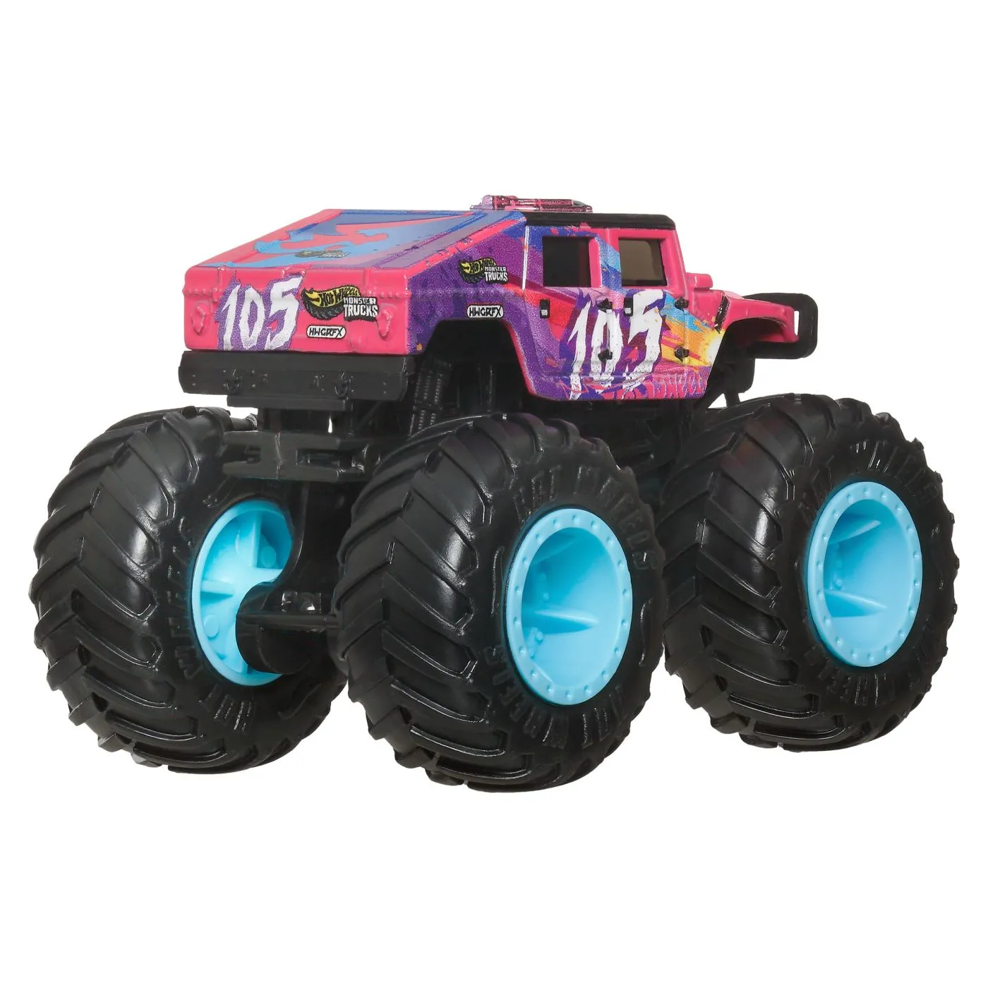 Hot wheels monster truck masinuta humvee 4-ct fastback scara 1:64, copii varsta 3 ani pana la 14 ani [3]