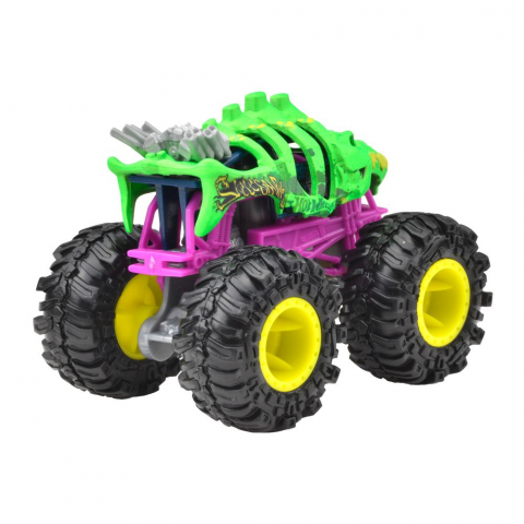 Hot wheels monster truck masinuta skelesaurus scara 1:64, varsta de la 3 ani la 14 ani [2]