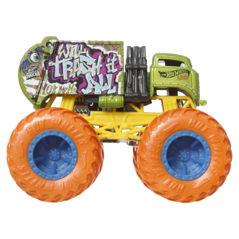 Hot wheels monster truck masinuta will trash it all scara 1:64, varsta de la 3 ani la 14 ani [2]