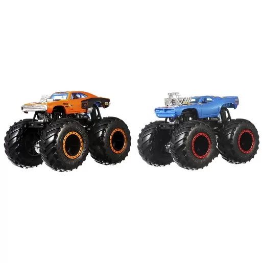 Hot wheels monster truck set 2 masini scara 1 la 64 dodger charger si rodger dodger, varsta de la 3 ani la 14 ani [1]