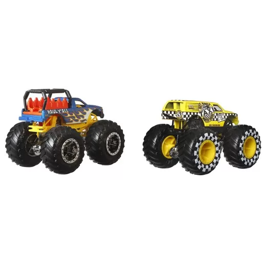Hot wheels monster truck set 2 masini scara 1 la 64 haul yall si taxi, varsta de la 3 ani la 14 ani [2]