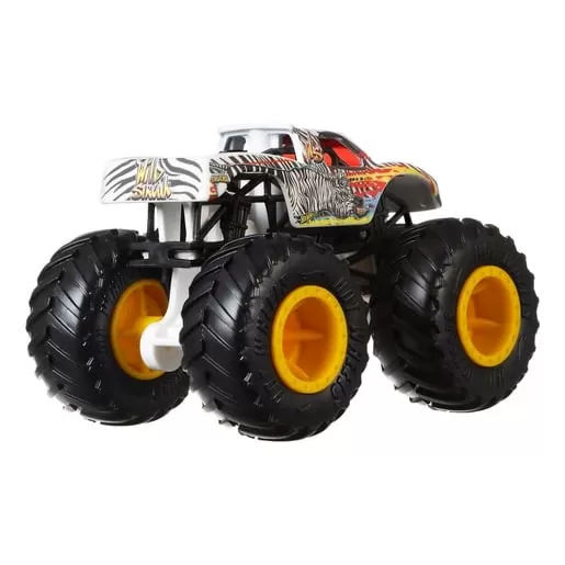 Hot wheels monster truck set 2 masini scara 1 la 64 hw safari si wild streak, varsta de la 3 ani la 14 ani [3]