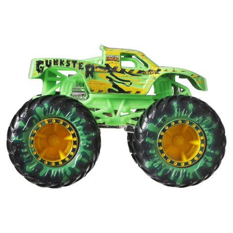 Hot wheels monster truck si masinuta metalica gunkster, varsta de la 3 ani la 12 ani [3]