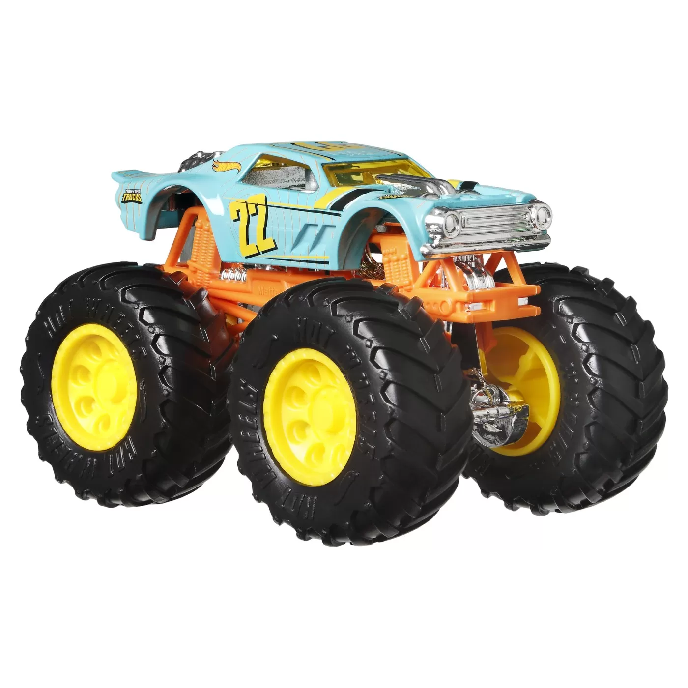 Hot wheels monster truck si masinuta metalica night shifter, varsta de la 3 ani la 12 ani [2]