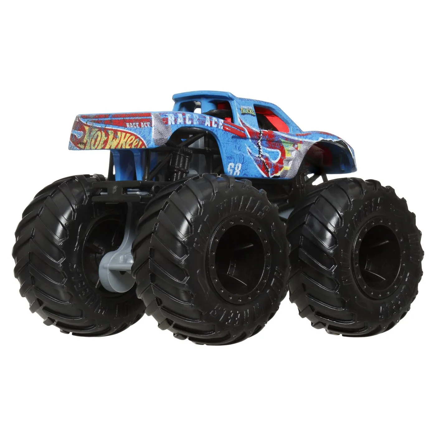 Hot wheels monster truck si masinuta metalica race ace, copii varsta 3 ani pana la 12 ani [3]