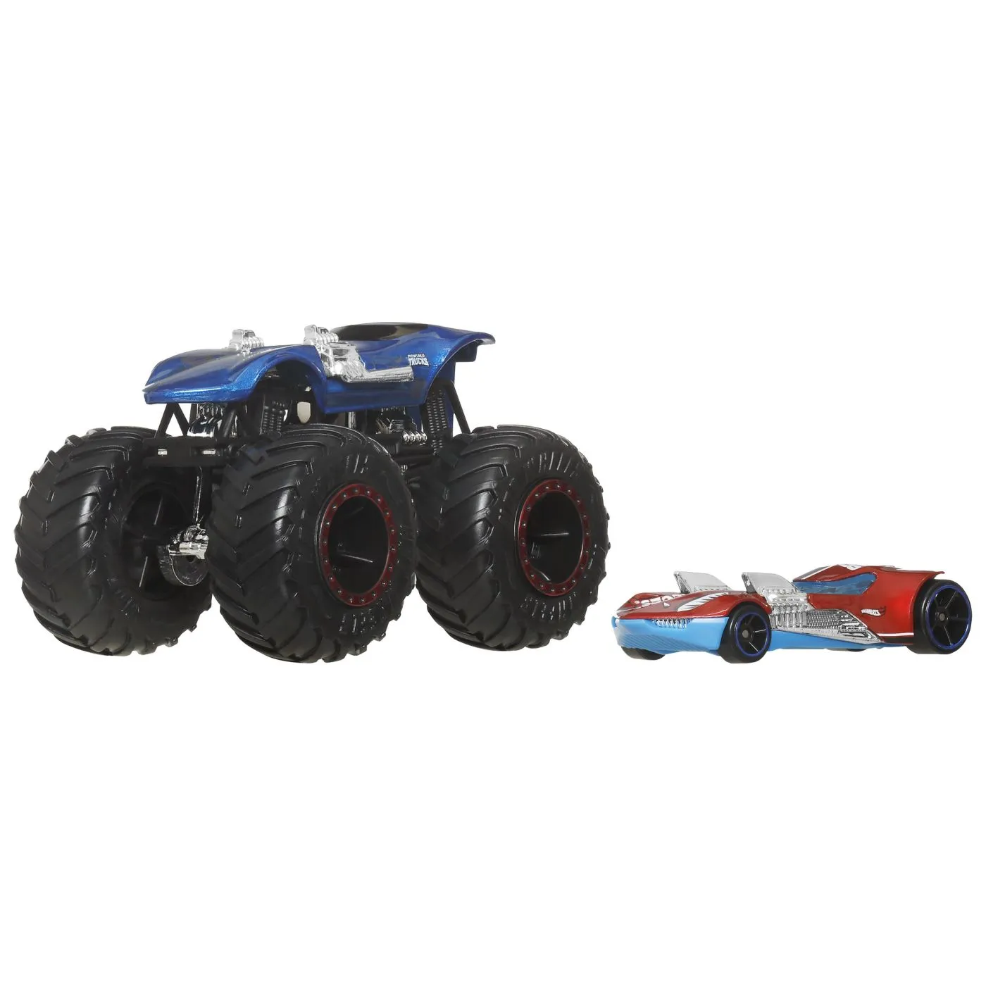 Hot wheels monster truck si masinuta metalica twin mill, copii varsta 3 ani pana la 12 ani [1]