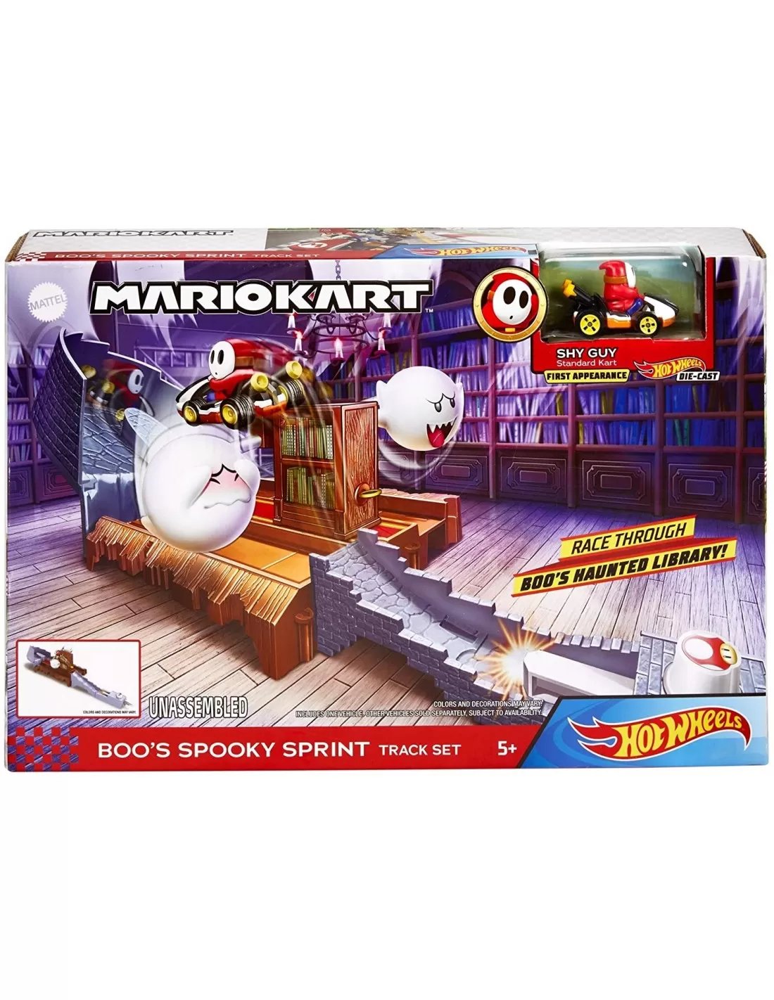 Garaj, Parcare, Rampe, Piste și Circuite - Hot wheels pista mario kart fantoma infricosatoare, varsta de la 5 ani la 12 ani