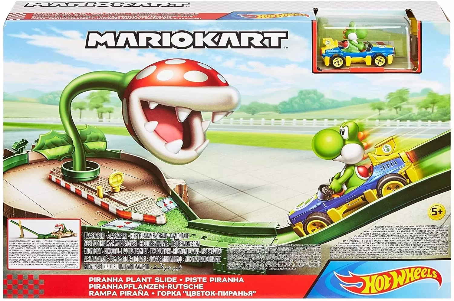 Garaj, Parcare, Rampe, Piste și Circuite - Hot wheels pista mario kart planta piranha, varsta de la 5 ani la 12 ani