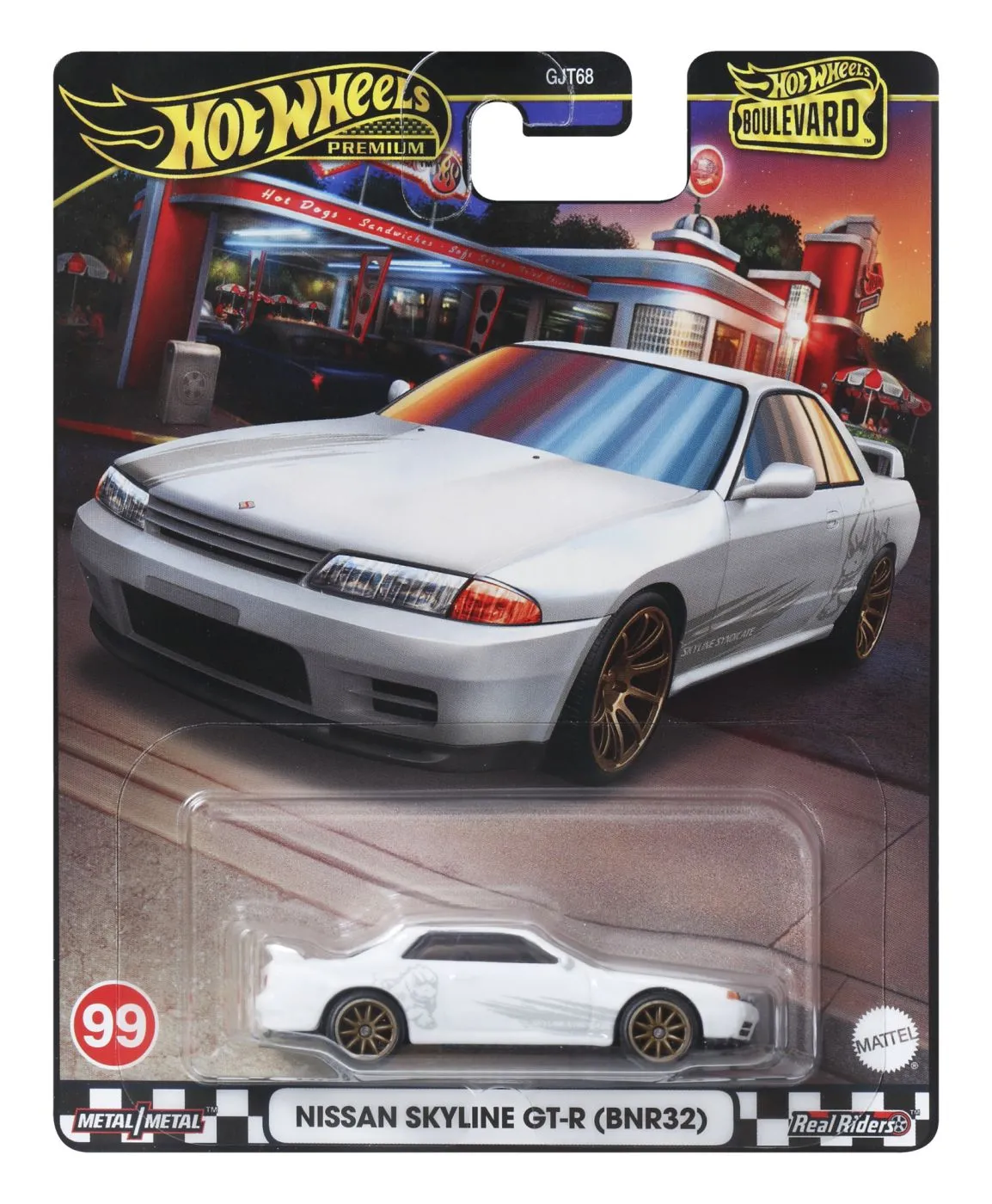 Mașinuțe copii, Camioane de Jucărie - Hot wheels premium boulevard masinuta metalica nissan skyline gt-r scara 1:64, varsta de la 3 ani la +15 ani