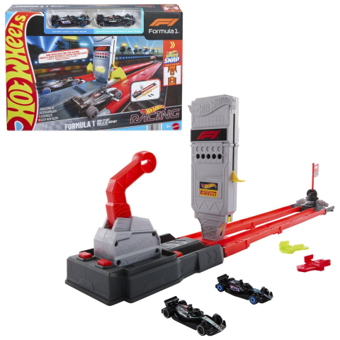 Hot wheels racing circuit de curse grid start formula 1 cu 2 masinute incluse copii 3 ani - 10 ani [2]