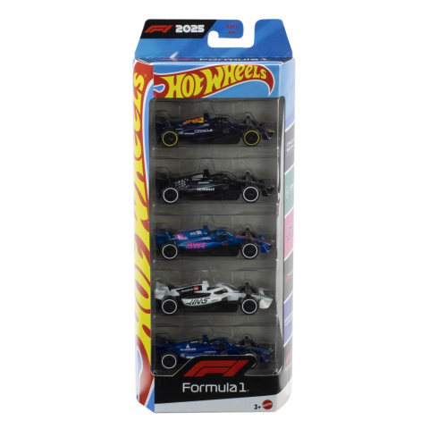 Jucării și Jocuri pentru copii - Hot wheels set 5 masinute metalice formula 1 2025 copii varsta 3 ani - +15 ani