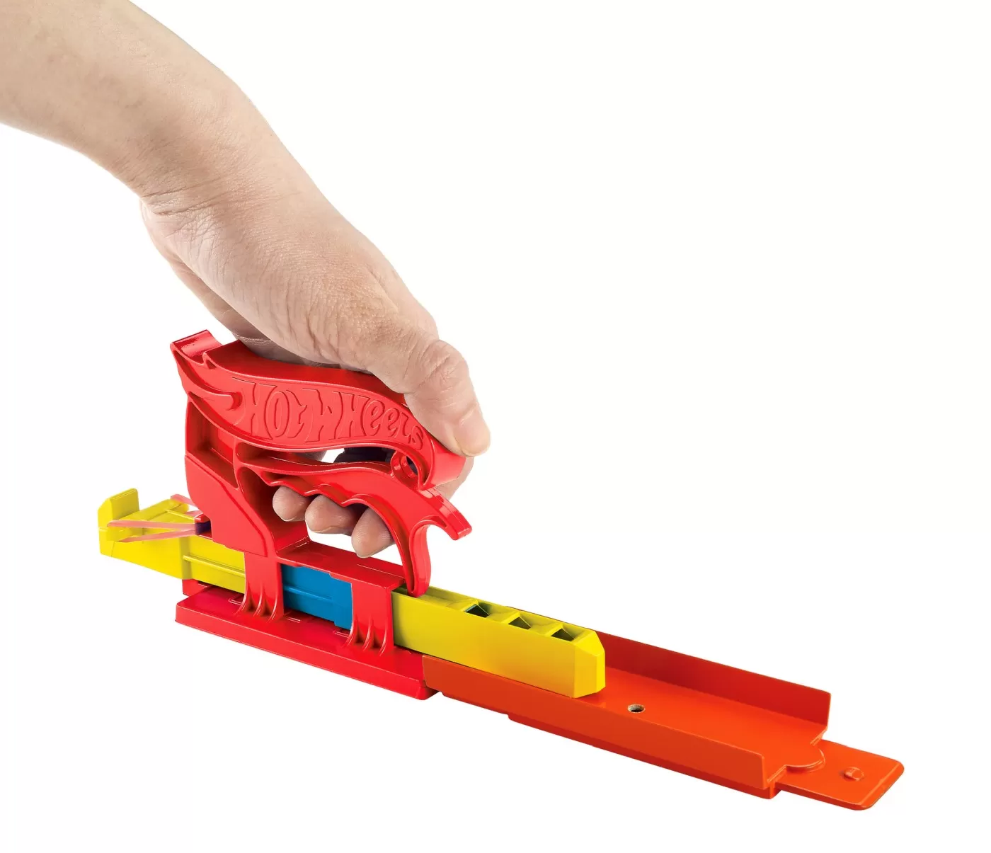 Hot wheels set lansator portabil rosu si masinuta, varsta de la 4 ani la 8 ani [3]