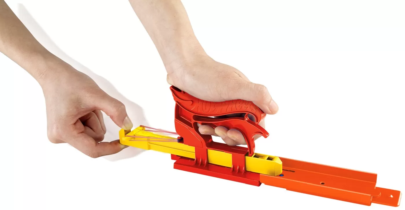 Hot wheels set lansator portabil rosu si masinuta, varsta de la 4 ani la 8 ani [5]