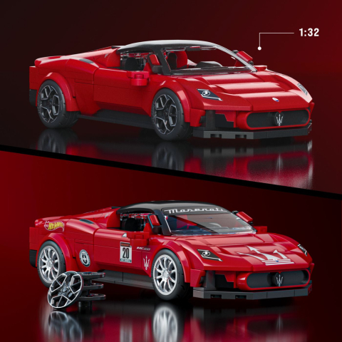 Hot wheels speed series set de constructii maserati mc20 copii cu varsta peste 10 ani [5]