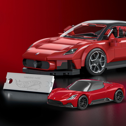 Hot wheels speed series set de constructii maserati mc20 copii cu varsta peste 10 ani [6]