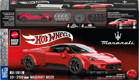 Hot wheels speed series set de constructii maserati mc20 copii cu varsta peste 10 ani [1]