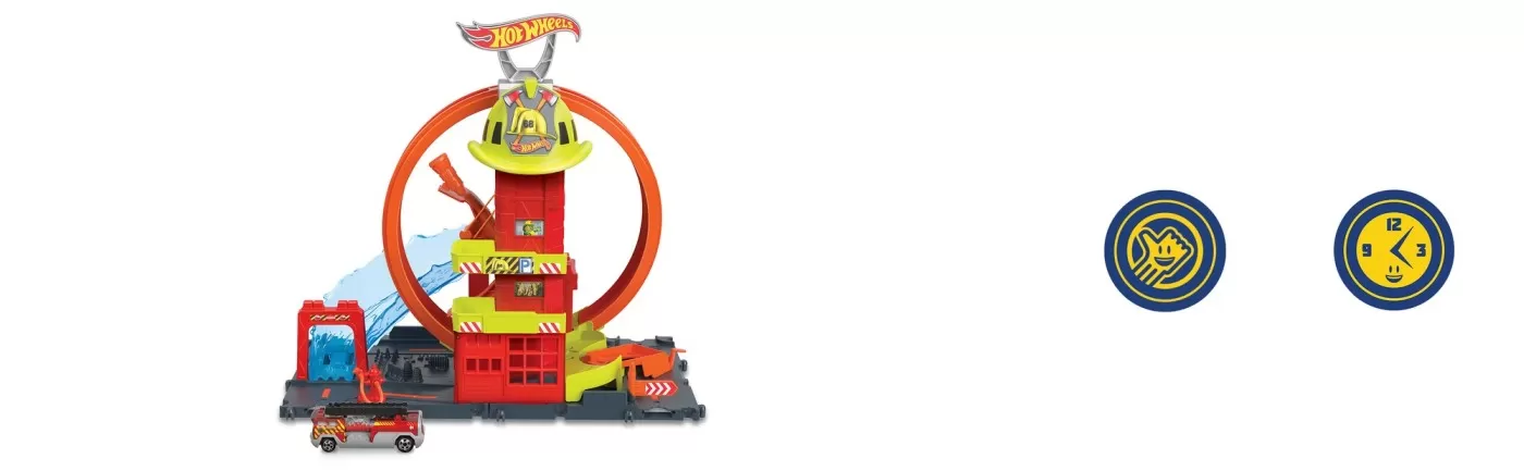 Hot wheels statia de pompieri super loop, varsta de la 4 ani la 12 ani [6]