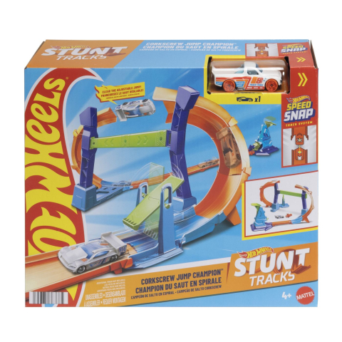 Jucării și Jocuri pentru copii - Hot wheels stunt tracks pista pentru cascadorii campionul sariturilor in spirala