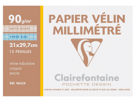 Rechizite Școlare - Hartie milimetrica Clairefontaine