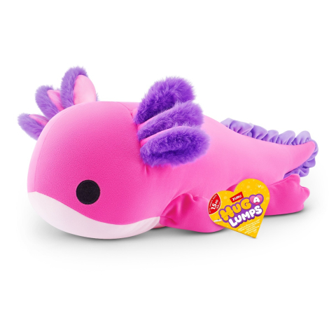 Jucării și Jocuri pentru copii - Hug a lumps - Jucarie de plus super-moale, 60 cm, Axolotl copii varsta 3 ani +