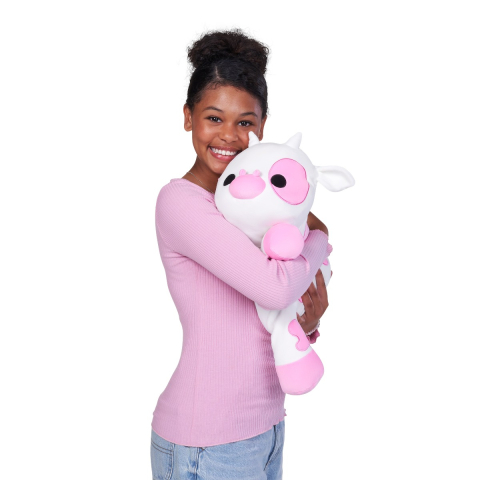 Hug a lumps - Jucarie de plus super-moale, 60 cm, Vaca copii varsta 3 ani + [1]