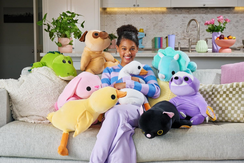 Hug a lumps - Jucarie de plus super-moale, Bunny (Hazel), Iepuras varsta 3-5 ani ,5-7 ani ,7-9 ani, Unisex [4]