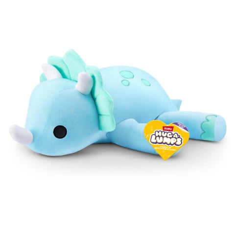 Jucării și Jocuri pentru copii - Hug a lumps - Jucarie de plus super-moale, Dino (Delilah), Dinozaur varsta 3-5 ani ,5-7 ani ,7-9 ani, Unisex