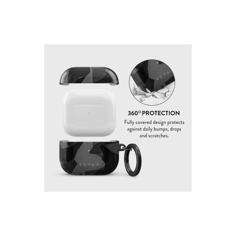 Laptop, Tablete & Telefoane - Husa Airpods 3 Burga Hard Shell Night Black Camo