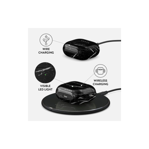 Husa Airpods 3 Burga Hard Shell Noir Origin [1]