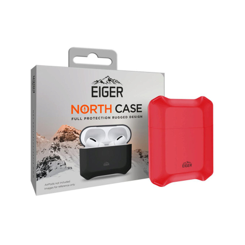 Laptop, Tablete & Telefoane - Husa Airpods Generation 1/2 Eiger North Case Swiss Red