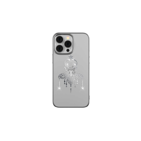 Husa cu Cristale Swarovski iPhone 14 Pro Devia Summer Series Protective Silver [3]