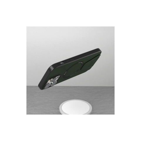 Husa cu suport iPhone 14 Pro Max Devia Randy Series Magnetic Army Green [1]