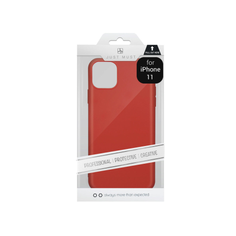 Husa iPhone 11 Just Must Silicon Candy Red [3]