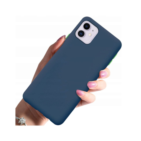 Laptop, Tablete & Telefoane - Husa iPhone 11 Lemontti Solid Silicone Albastru