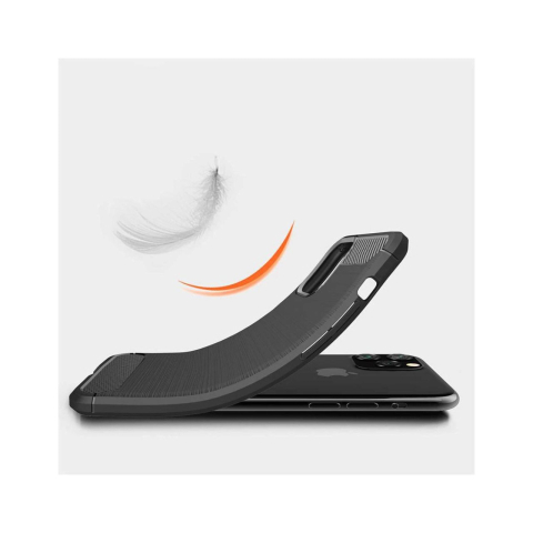 Husa iPhone 11 Pro Lemontti Carbon Negru [2]