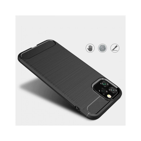 Husa iPhone 11 Pro Lemontti Carbon Negru [1]